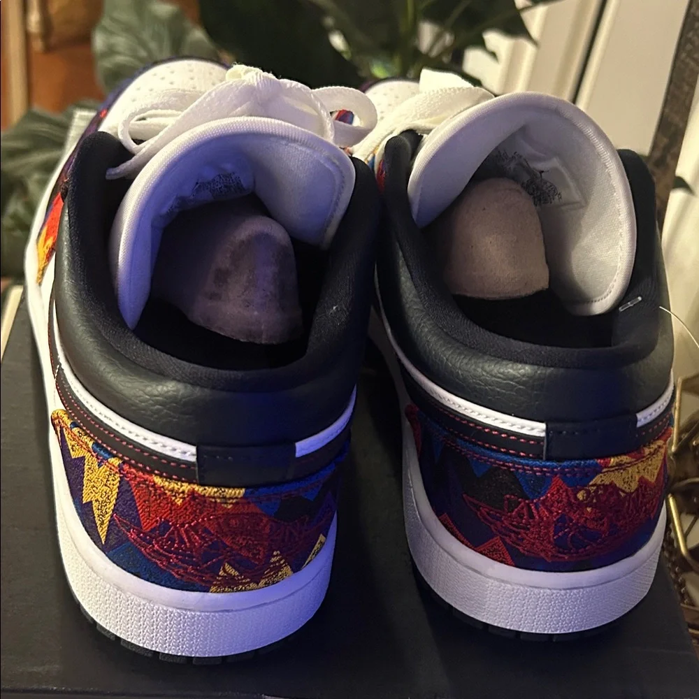 Jordan White and Multicolor Men's Sneakers - Picture 3 of 7